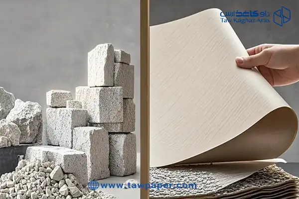 مراحل تولید کاغذ سنگ